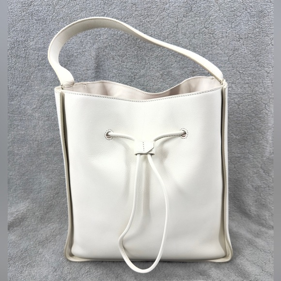 3.1 Phillip Lim Handbags - 3.1 Phillip Lim Soleil Large Bucket Bag Off White Leather Purse Matching Pouch